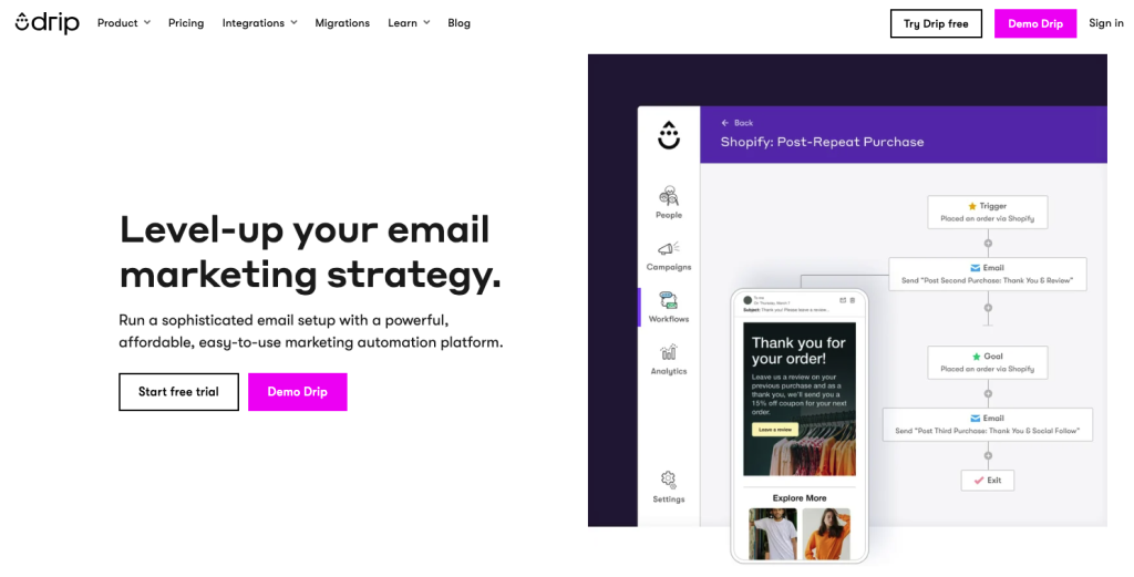 Level-up your email marketing strategy with Drip 